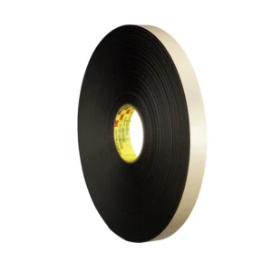 3M Double Coated Polyethylene Foam Tape 4492 Black, 1 in x 72 yd 1/32 in, 9 per case Bulk