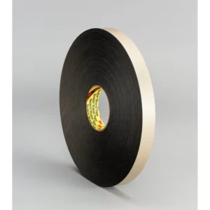 3M Double Coated Polyethylene Foam Tape 4496 Black, 1 in x 36 yd 1/16 in, 9 per case Bulk