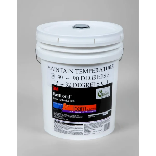 3M Fastbond Foam Adhesive 100NF Neutral, 5 gal pail, 1 per case