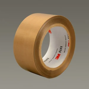 3M General Purpose PTFE Glass Cloth Tape 5151 Light Brown, 18 in x 36 yd 3.5 mil, 2 per case