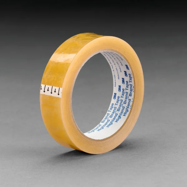 3M Highland Transparent Tape 5910 Clear, 3/8 in x 2592 in, 12 per box 8 boxes per case Boxed