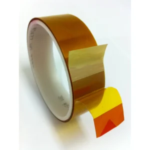 3M Linered Low Static Polyimide Film Tape 5433 Amber, 1 in x 36 yd 2.7 mil, 9 per case Bulk
