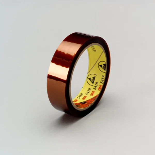 3M Low Static Polyimide Film Tape 5419 Gold, 1 1/2 in x 36 yd 2.7 mil, 6 per case Boxed