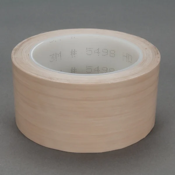 3M PTFE Film Tape 5498 Beige Silicone-Free, 1 in x 36 yd 4.0 mil (0.17mm), 36 per case Bulk