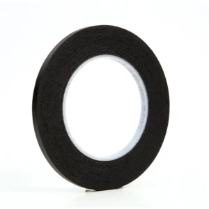 3M Photographic Tape 235 Black Plastic Core, 1/4 in x 60 yd, 144 per case Bulk