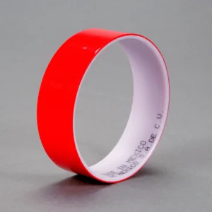 3M Polyester Film Tape 850 Red, 1 1/4 in x 72 yd 1.9 mil, 24 per case Bulk