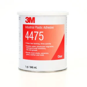 3M Scotch-Weld Industrial Plastic Adhesive 4475 Clear, 1 qt, 12 per case