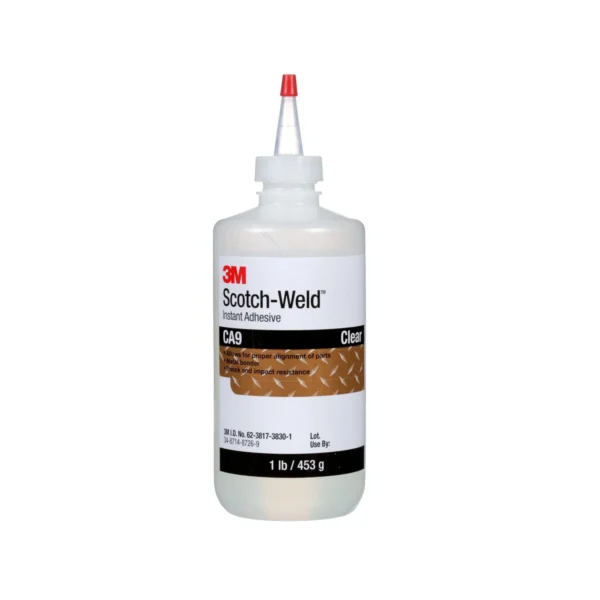 3M Scotch-Weld Instant Adhesive CA9 Clear, 1 lb/453 g Bottle, 1 per case