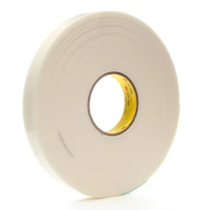 3M VHB Tape 4951 White, 45 mil, 1 1/2 in x 36 yd 45 mil, 6 per c