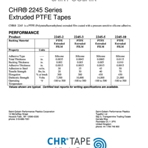 CHRE FILM TAPE 2245-02 MR 10"" WD X 36 YD EX/SNT (SG CORE)