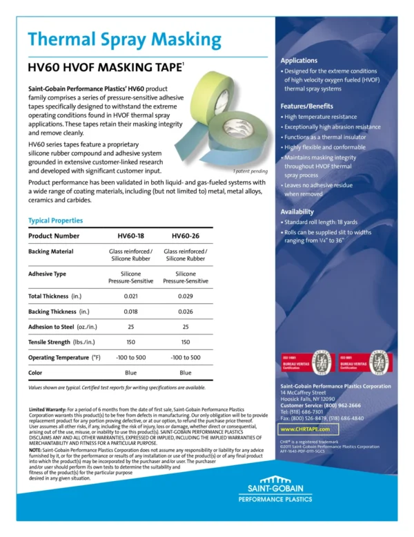 CHR Cloth-Glass Tape HV60-26R MR