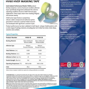 CHRth-Glass Tape HV60-18R MR 24" WD x 18 YD LG SG