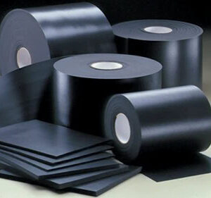 COHRlastic 9050 SOLID SILICONE BLACK 1/8" THK x 36" WD x 25 LY