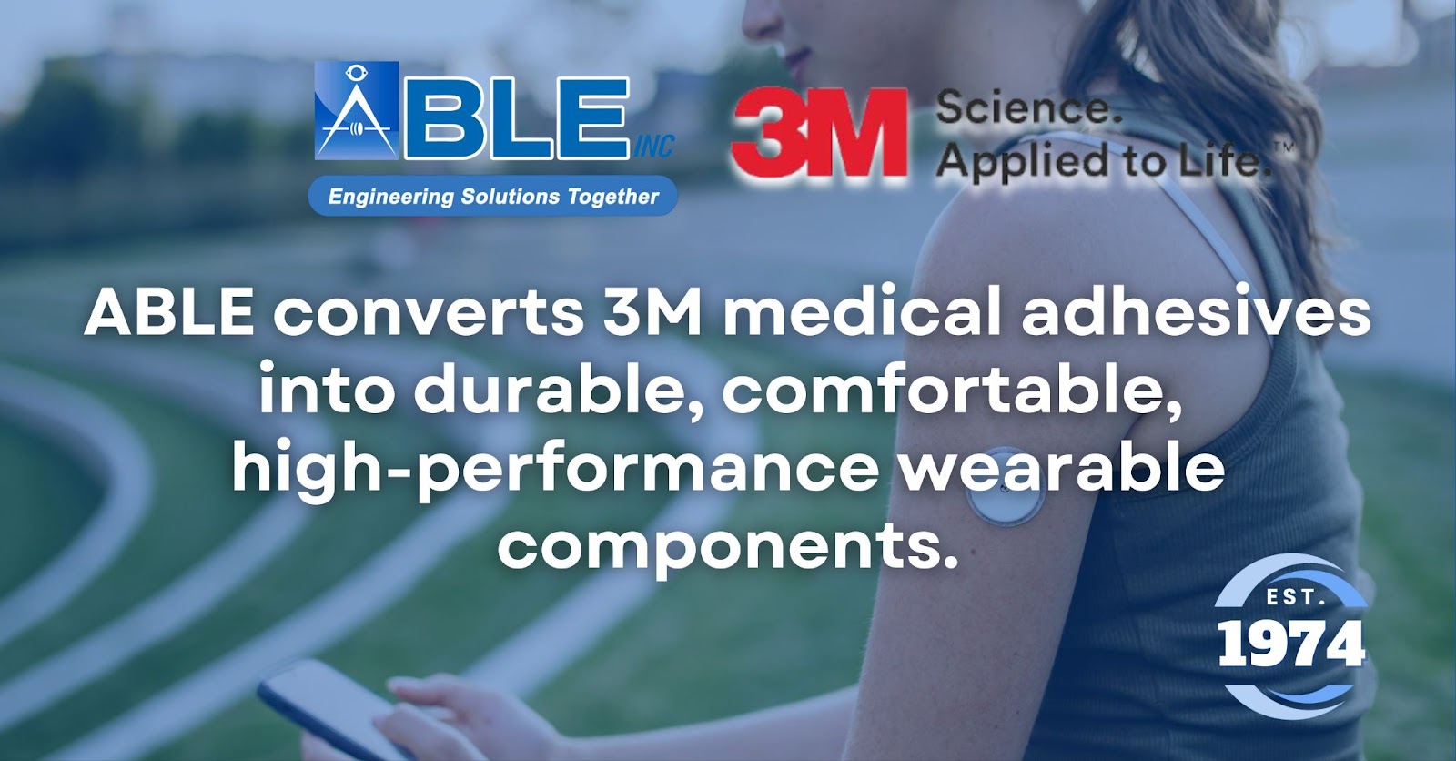 Enhancing Wearable Devices with 3M Medical Adhesives and ABLE’s Custom Converting