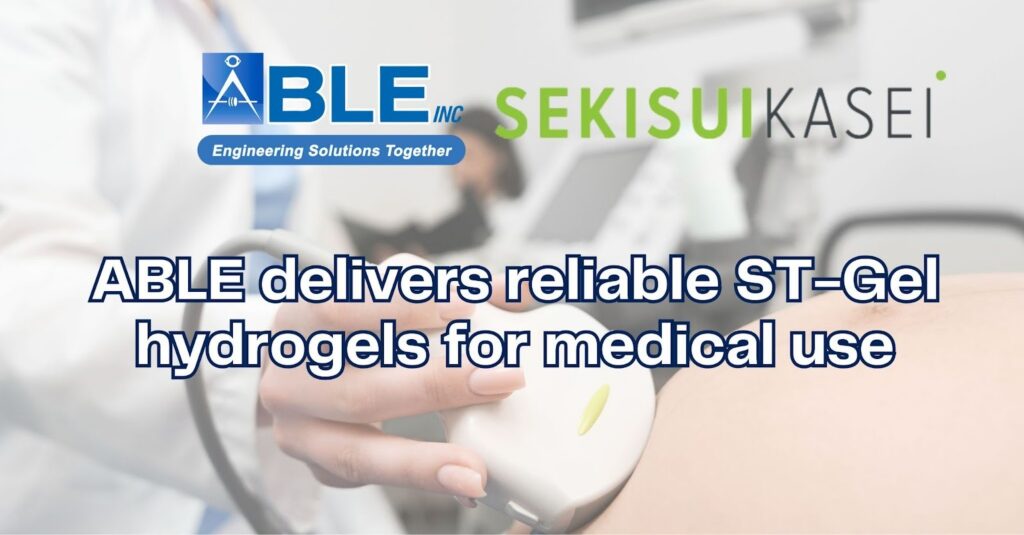 ABLE and Sekisui ST-gel: Precision Hydrogel Solutions for Medical Applications
